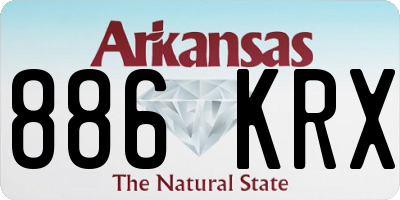 AR license plate 886KRX