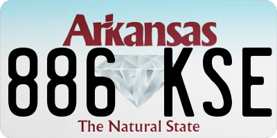 AR license plate 886KSE