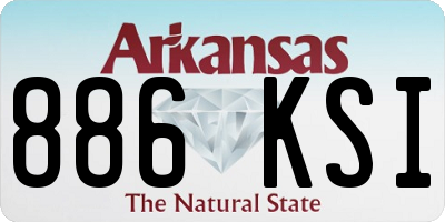 AR license plate 886KSI