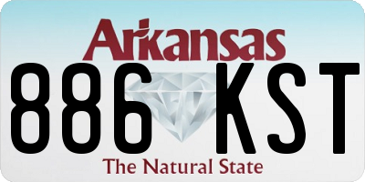 AR license plate 886KST