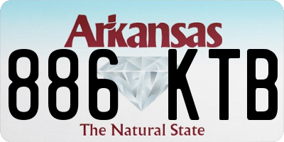 AR license plate 886KTB