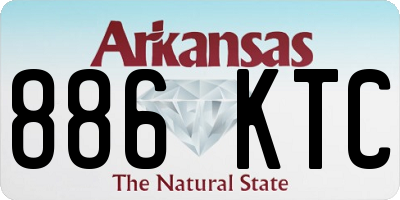AR license plate 886KTC