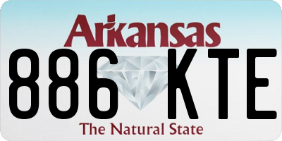 AR license plate 886KTE