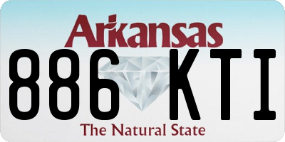 AR license plate 886KTI