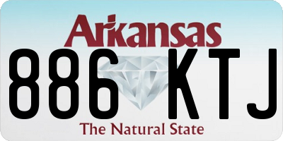 AR license plate 886KTJ