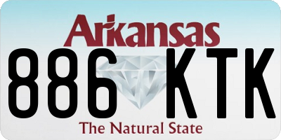 AR license plate 886KTK