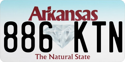 AR license plate 886KTN