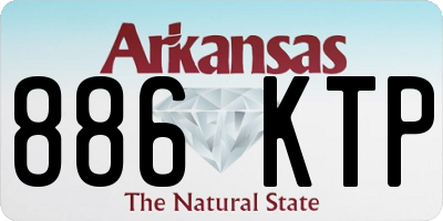 AR license plate 886KTP