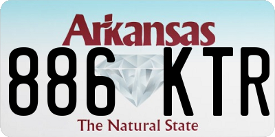 AR license plate 886KTR