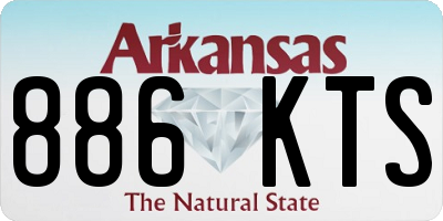 AR license plate 886KTS