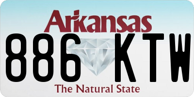 AR license plate 886KTW