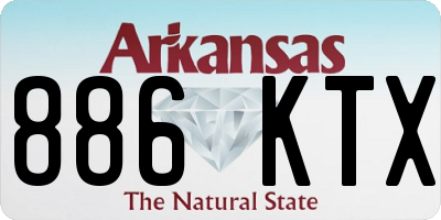 AR license plate 886KTX