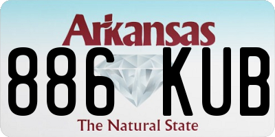 AR license plate 886KUB
