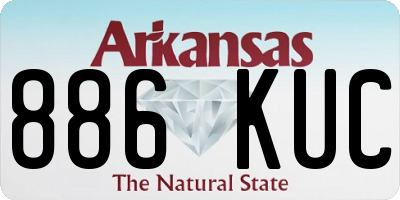 AR license plate 886KUC