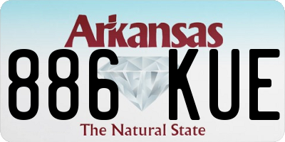 AR license plate 886KUE