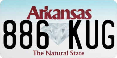 AR license plate 886KUG