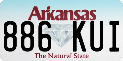 AR license plate 886KUI