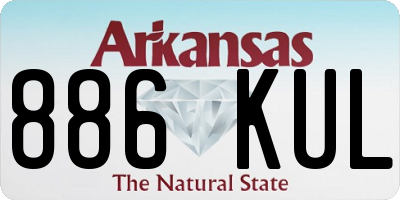 AR license plate 886KUL