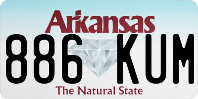 AR license plate 886KUM