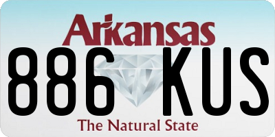 AR license plate 886KUS