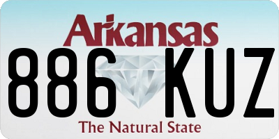 AR license plate 886KUZ