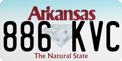 AR license plate 886KVC