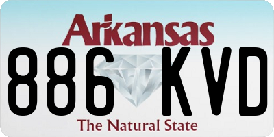 AR license plate 886KVD