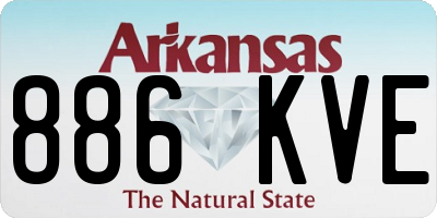 AR license plate 886KVE