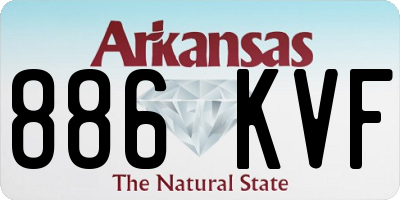 AR license plate 886KVF