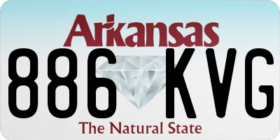 AR license plate 886KVG