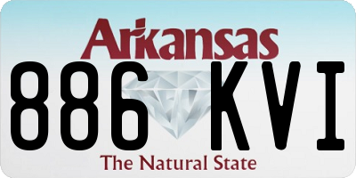 AR license plate 886KVI