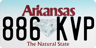 AR license plate 886KVP