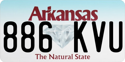 AR license plate 886KVU