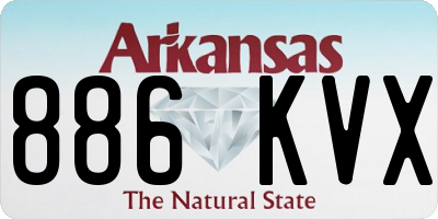 AR license plate 886KVX