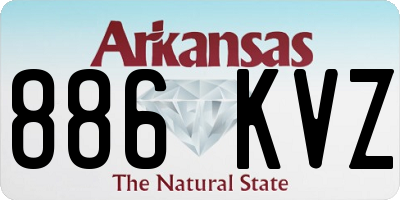 AR license plate 886KVZ