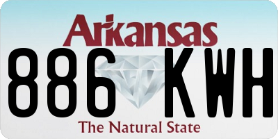 AR license plate 886KWH