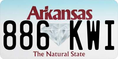 AR license plate 886KWI