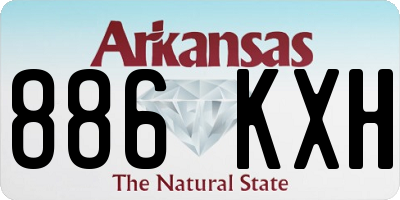 AR license plate 886KXH