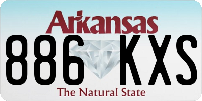 AR license plate 886KXS