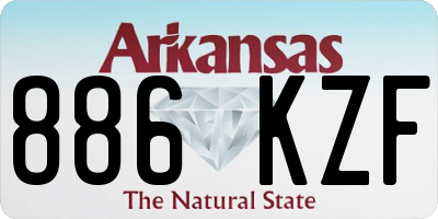 AR license plate 886KZF