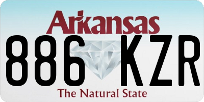 AR license plate 886KZR