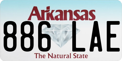 AR license plate 886LAE