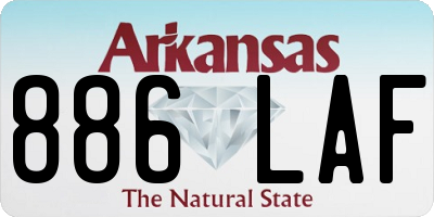 AR license plate 886LAF