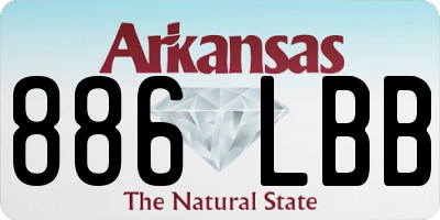 AR license plate 886LBB
