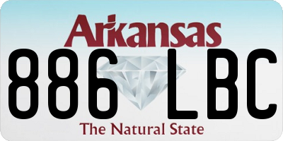 AR license plate 886LBC