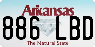 AR license plate 886LBD