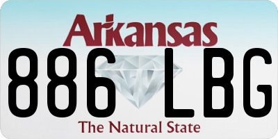 AR license plate 886LBG