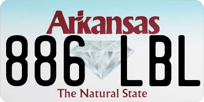 AR license plate 886LBL