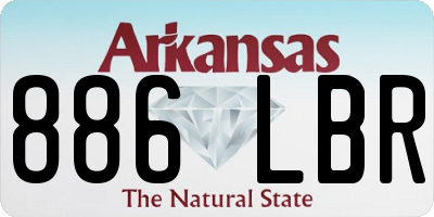 AR license plate 886LBR