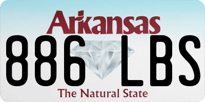 AR license plate 886LBS